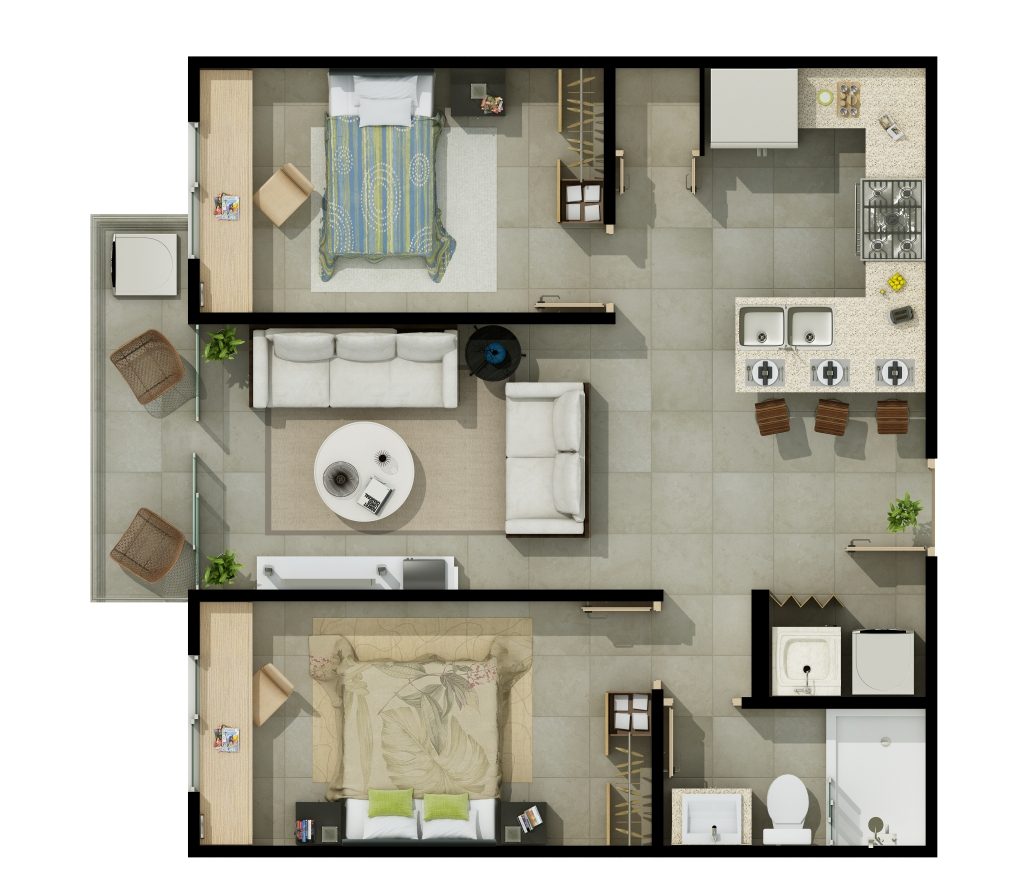 Apartamento Limón -Distribución de apartamento ejecutivo en Limón