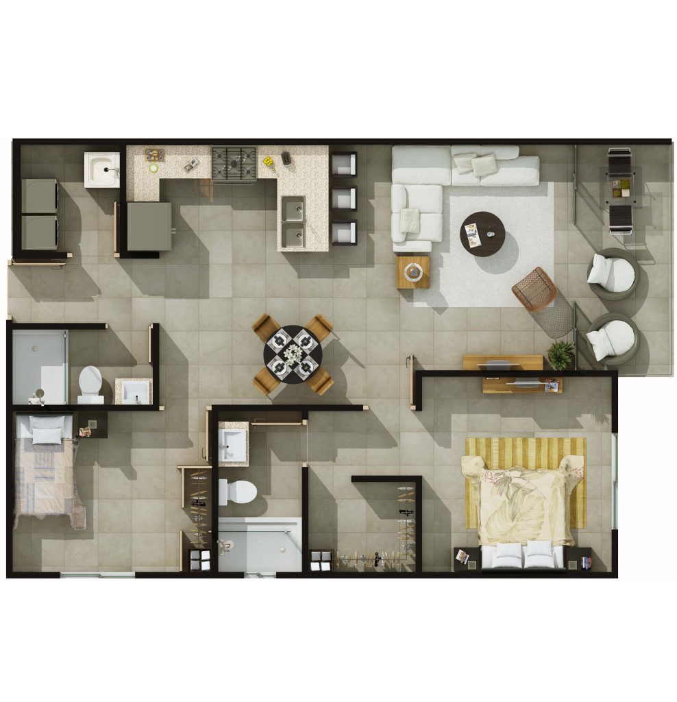 Apartamento Limón -Distribución de apartamento premium en Limón